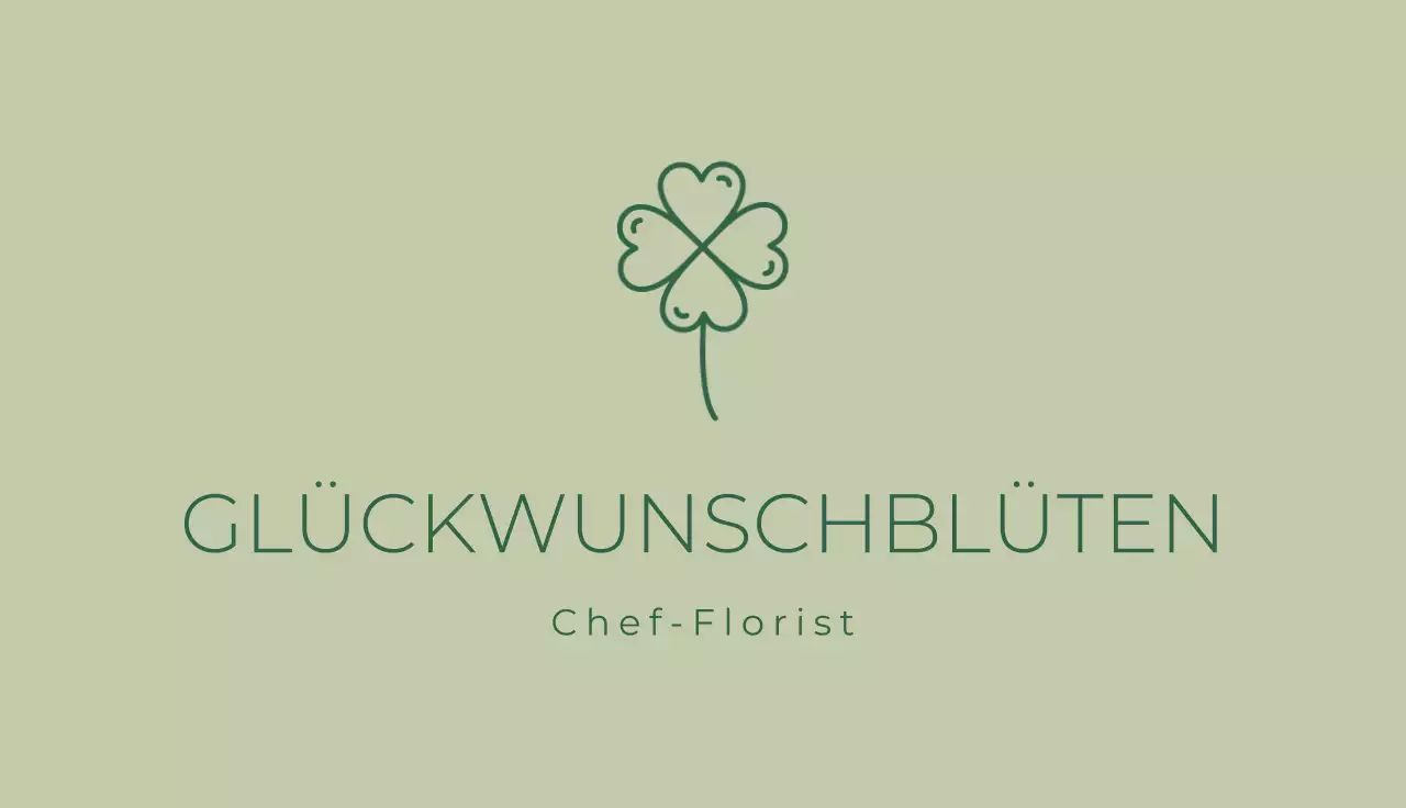 beige einfache floristische Visitenkarte