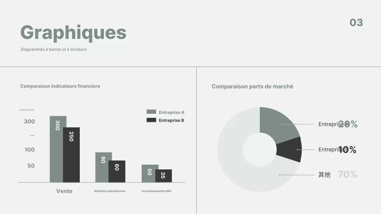 Analyse des rapports d'activité minimalistes gris