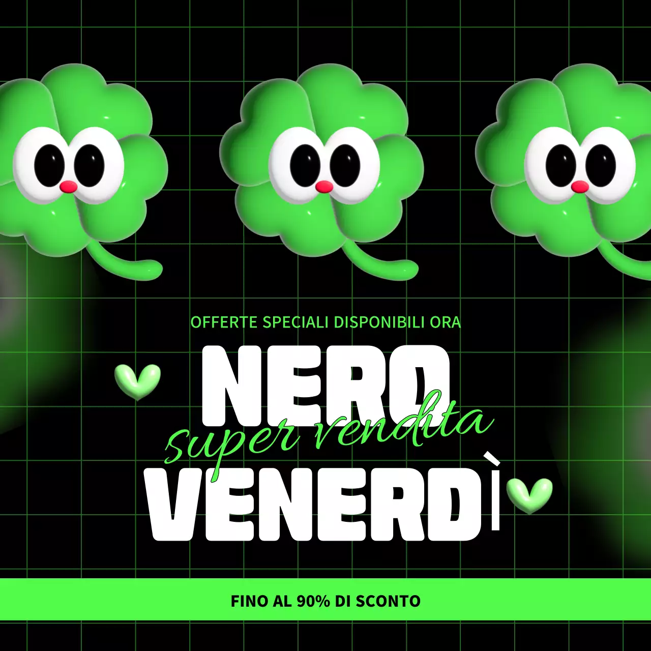 promozione vendita trendy nera