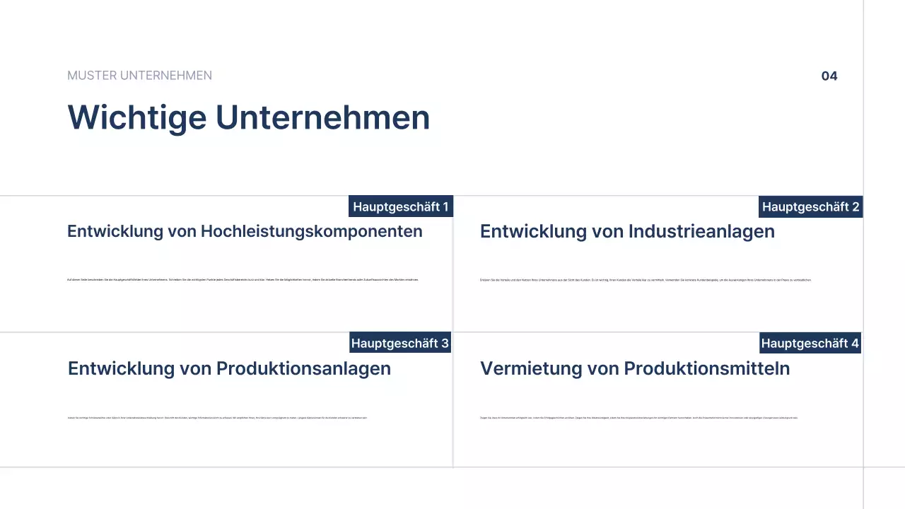 Blue Simple Manufacturing Unternehmensprofil Promotion
