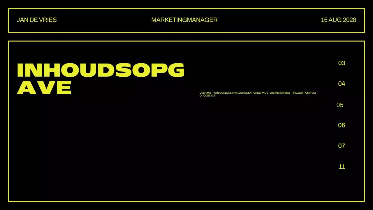 Presentatie creatief portfolio