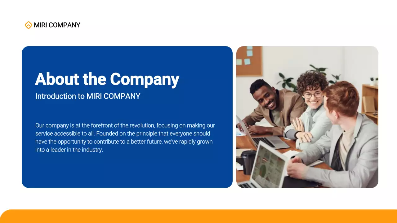 Blue Professional Onboarding Guide Presentation