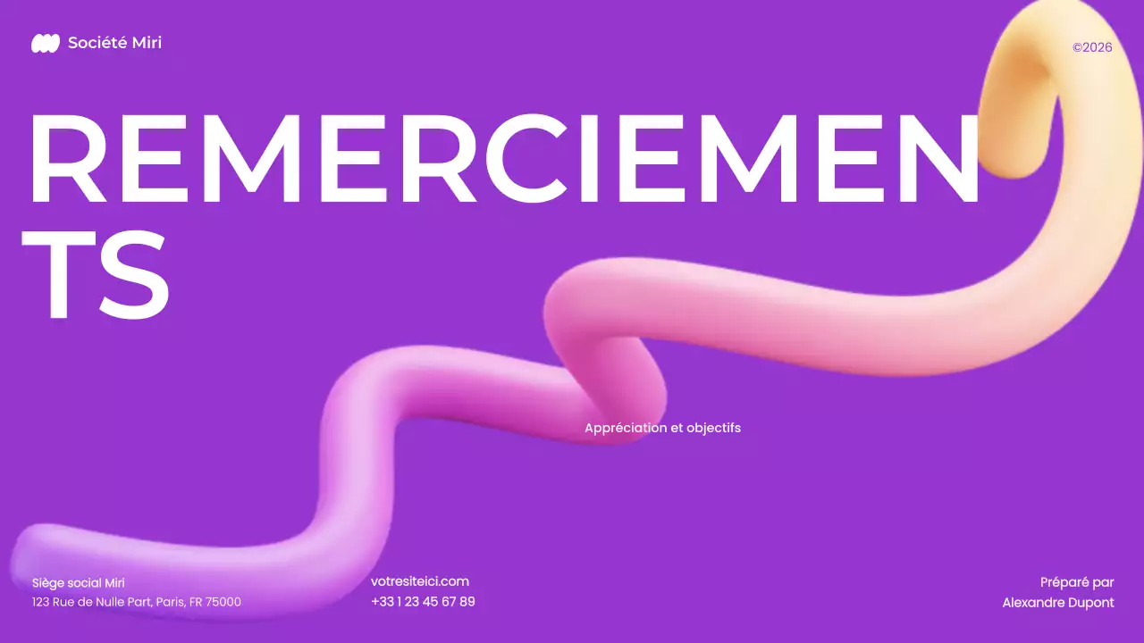 plan de marketing 3d pourpre, audacieux et moderne