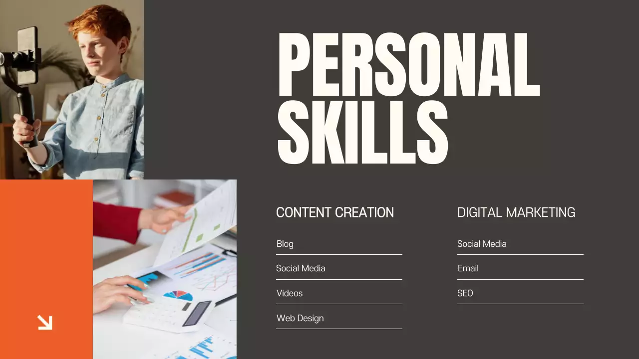 Orange Modern Portfolio Presentation