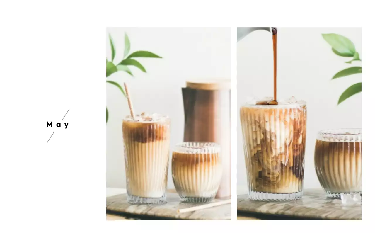 화이트와 브라운의 감성 카페