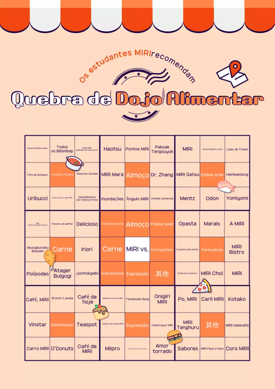 Promover o seu restaurante acolhedor laranja