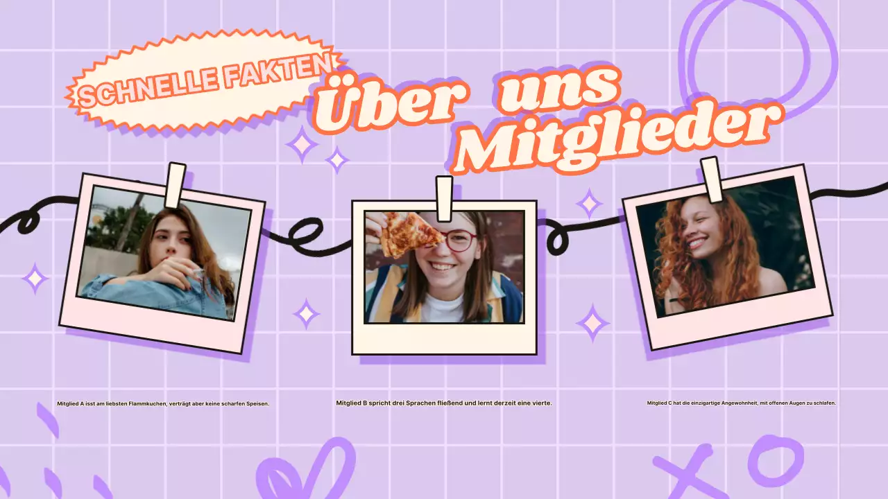 Blau Rosa Trendy Fandom Präsentation