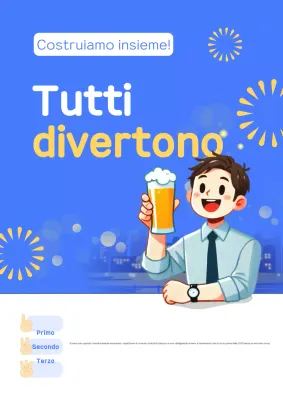 Guida alla cena semplice blu