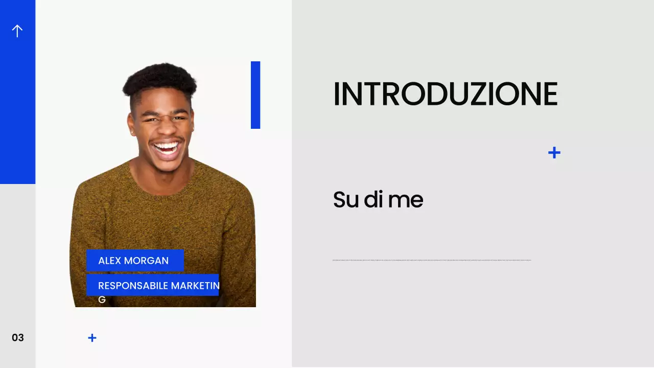 Portafoglio Creatie Blu Moderno