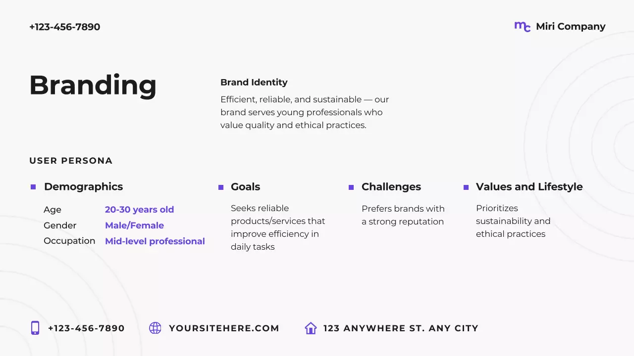 Purple modern marketing plan