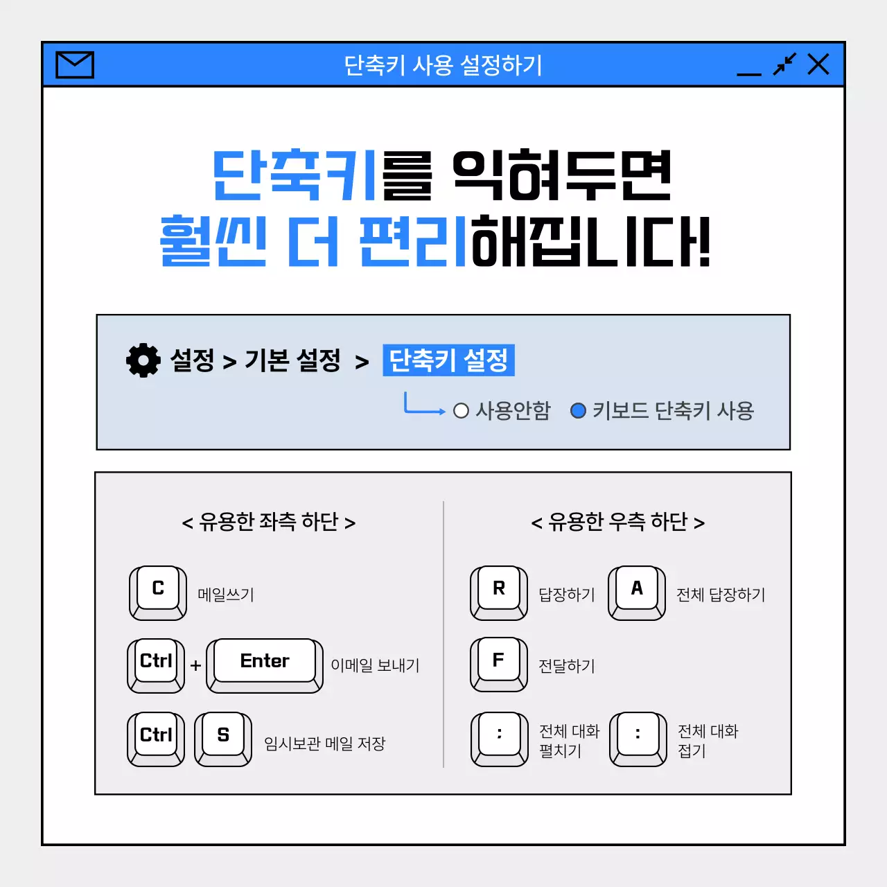 파랑 심플 이메일 사용 설명서