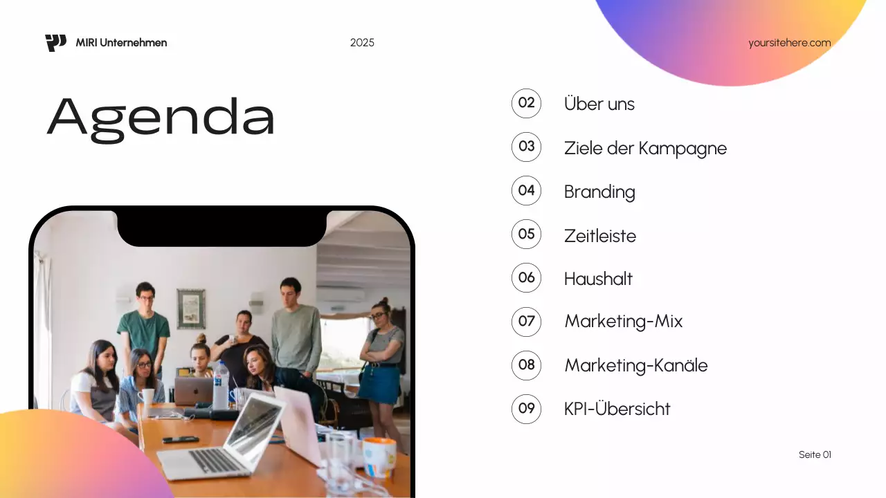 Blue Modern Marketing Plan