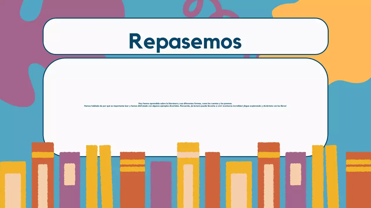 Ilustración en color Literatura Presentación de materiales de clase