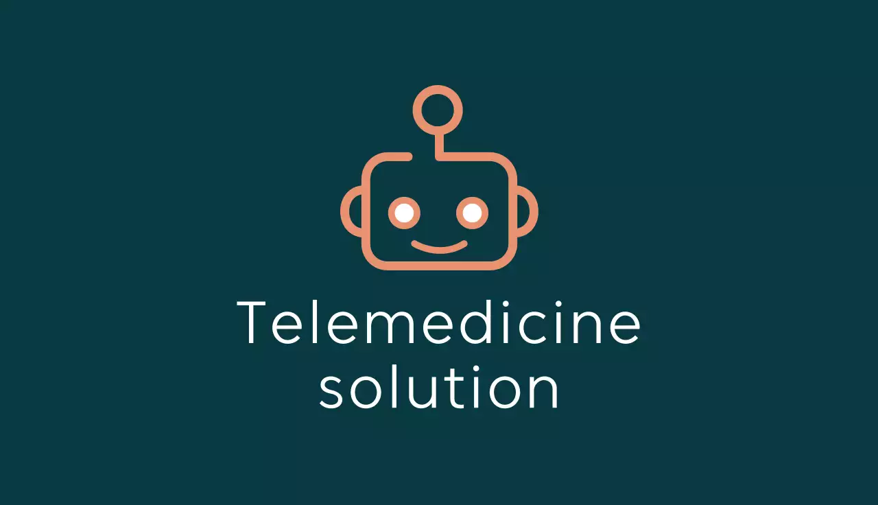 White Minimal Telemedicine Business Card