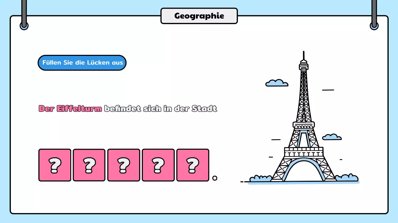 blaues Comic-Quiz Ankündigung