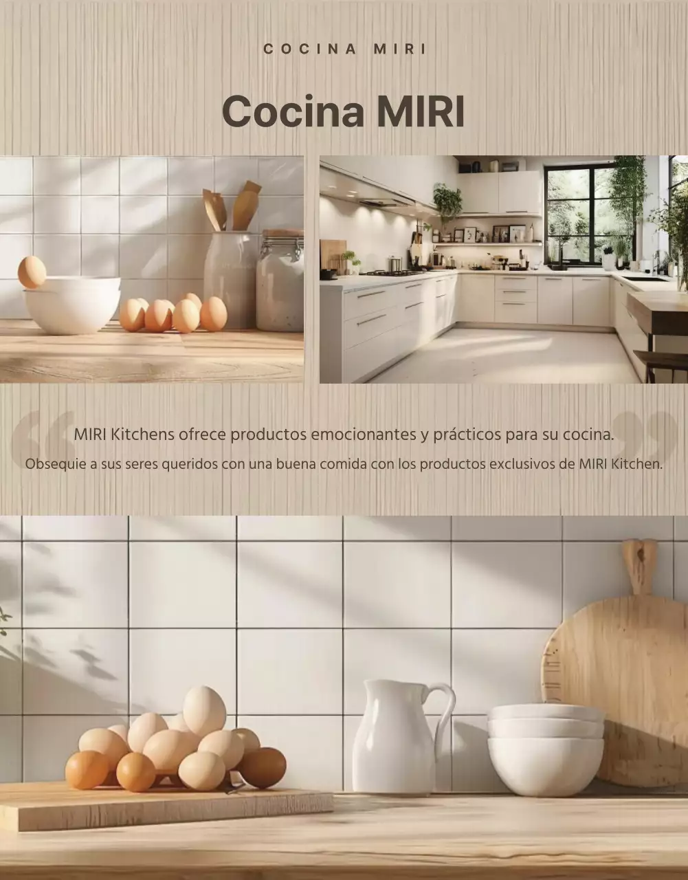 Regalo de inauguración moderno menaje de cocina en beige