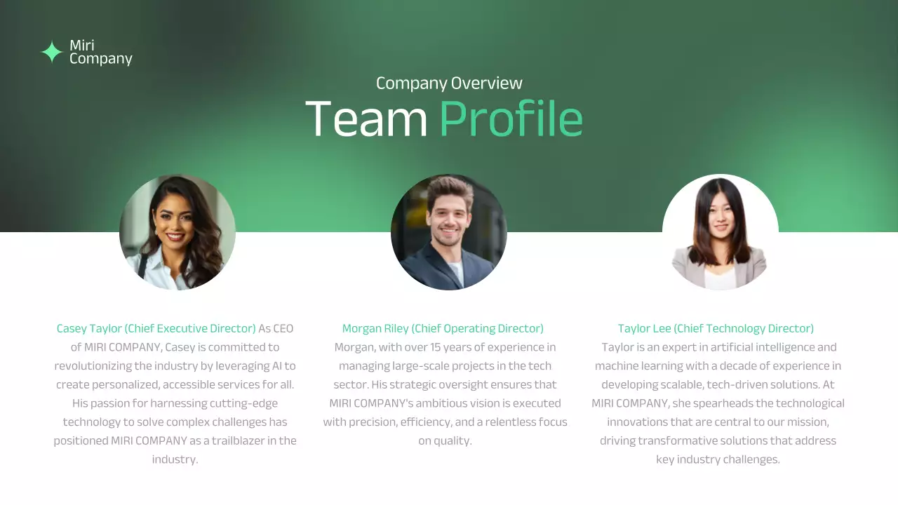 Green Professional Business Pitch Presentation