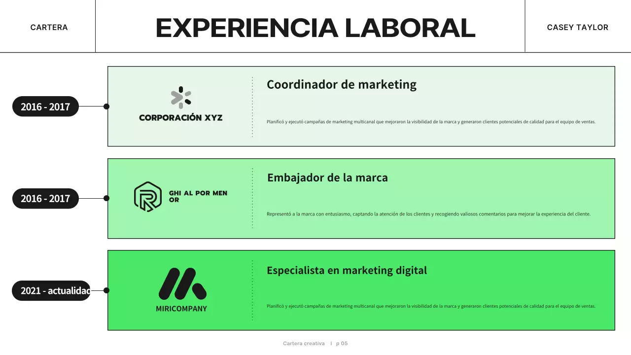 cartera creativa moderna negra