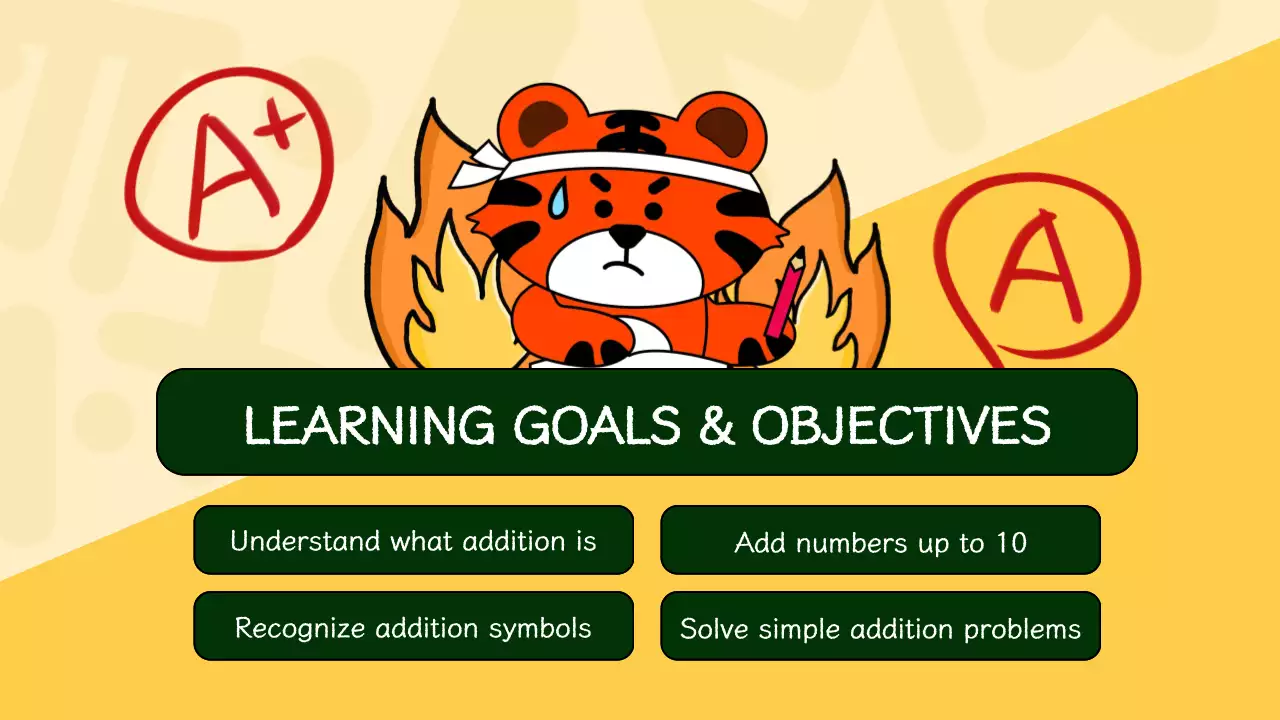 Orange Cartoon Math Class Presentation