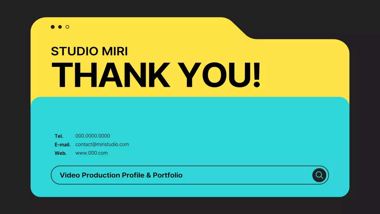 Apresentação de negócios em vídeo moderno amarelo