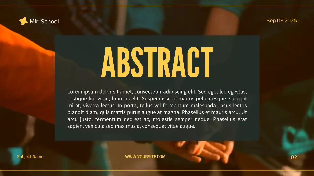 Apresentação do Projeto Profissional Amarelo