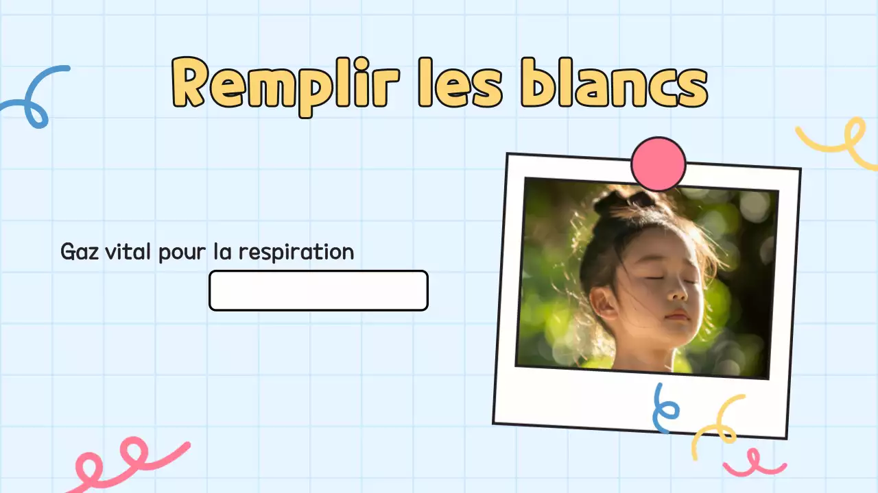 Quiz jaune pour l'école Présentation de l'élève