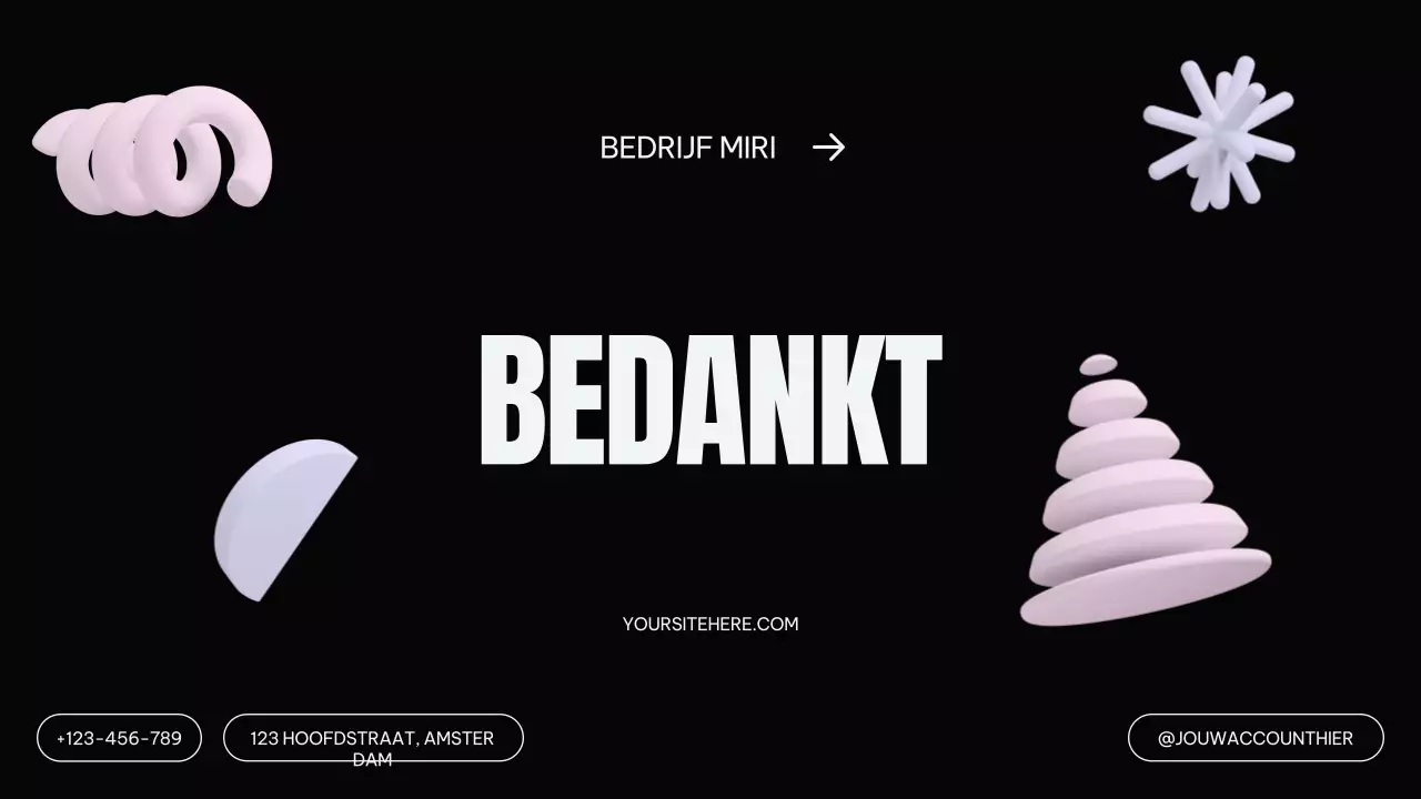 Zwart Modern Marketingplan