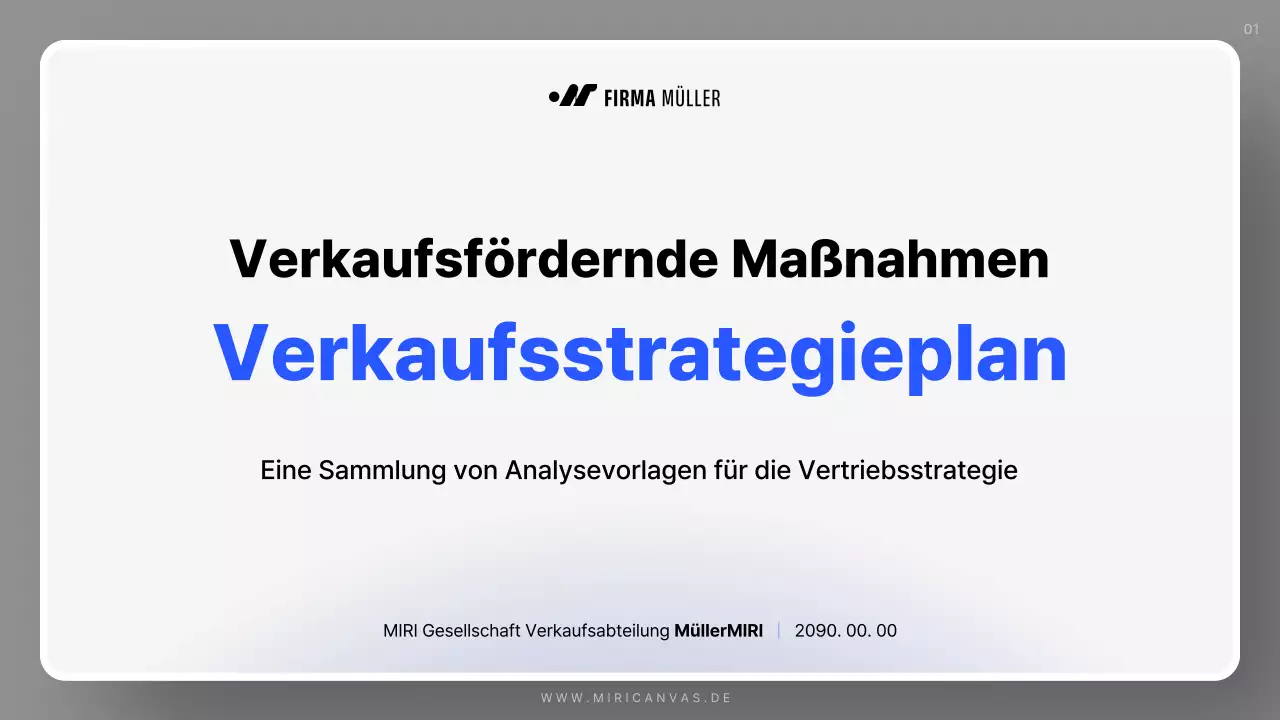 Blue Simple Sales Plan