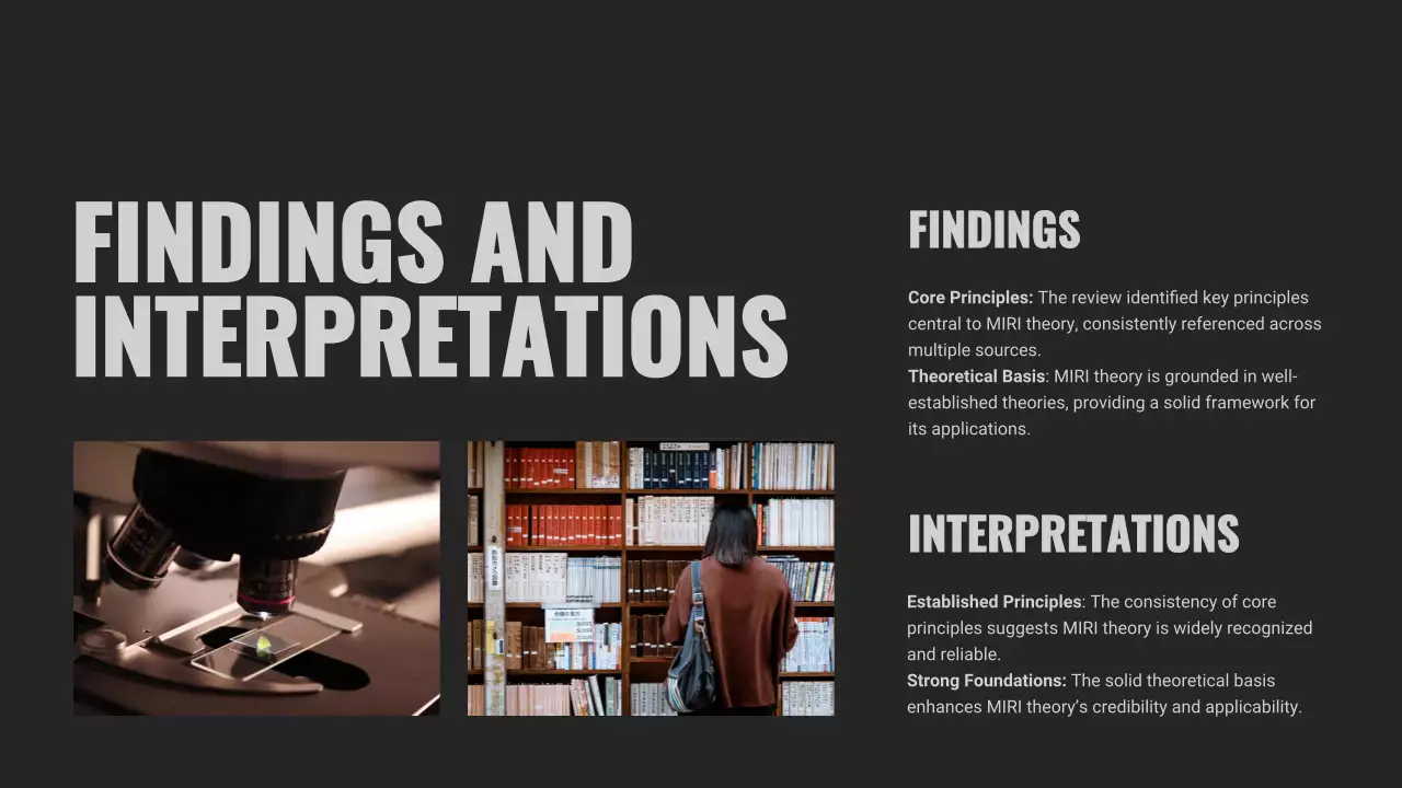 Bài thuyết trình dự án hiện đại màu đen