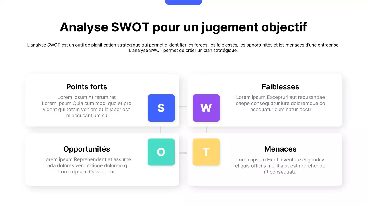 Plan de stratégie de vente moderne bleu