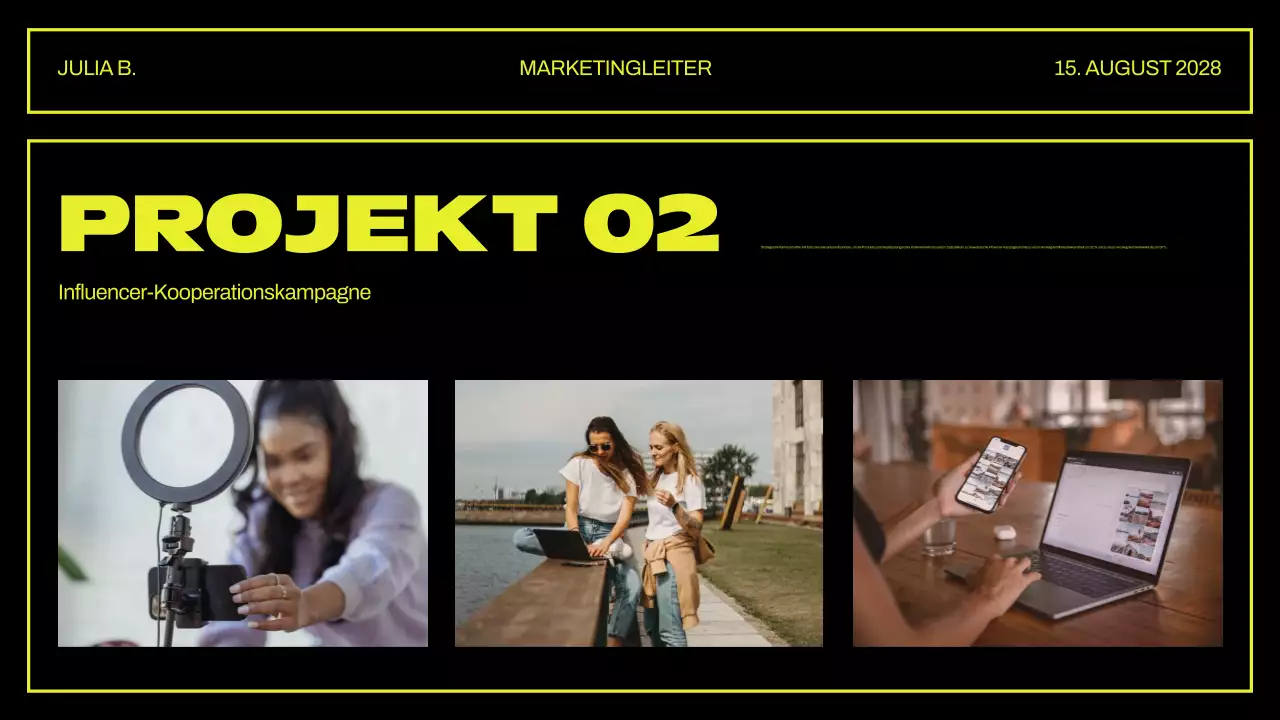 Kreative Portfolio-Präsentation