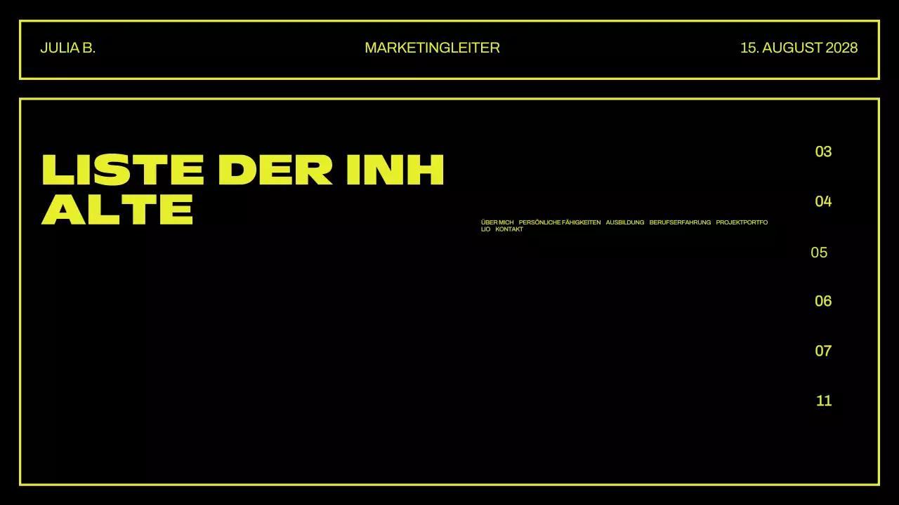 Kreative Portfolio-Präsentation