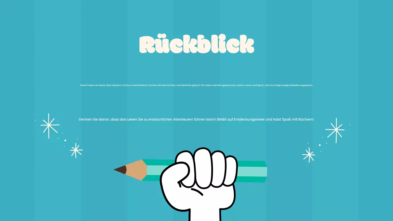 Einfacher Literaturkurs in Orange