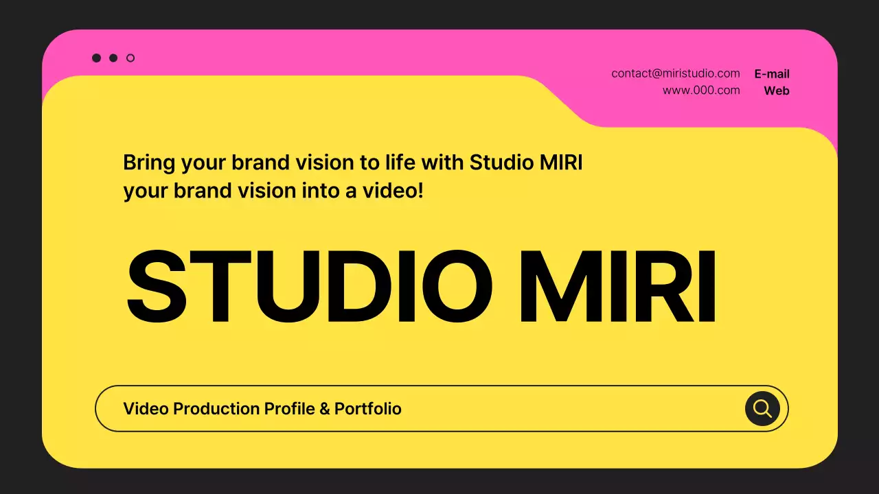 Apresentação de negócios em vídeo moderno amarelo