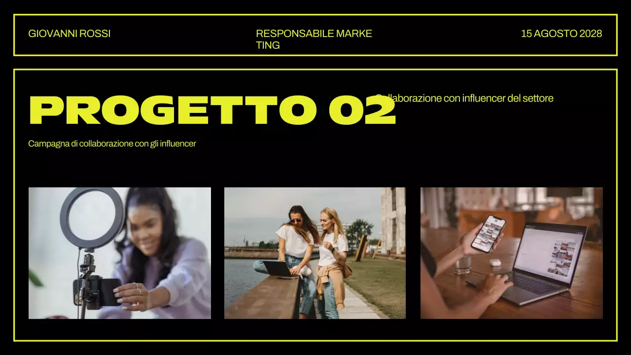 Presentazione del portafoglio creativo