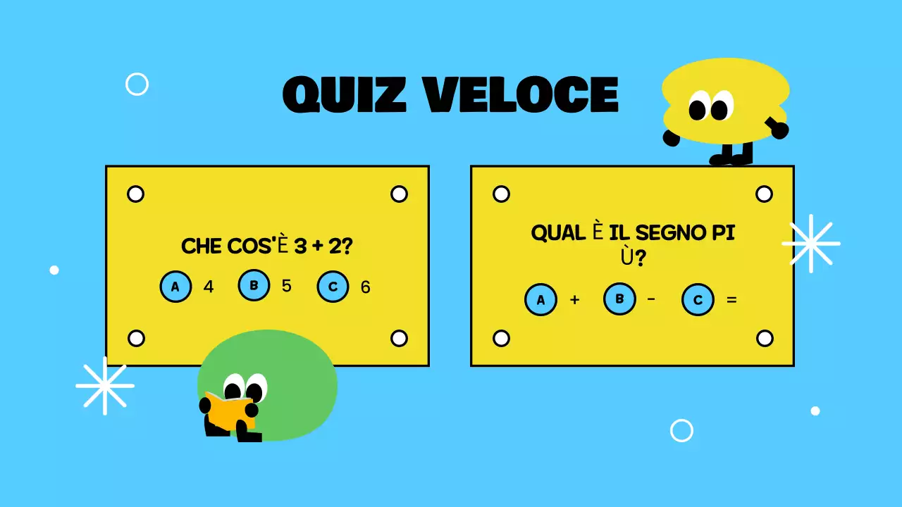 Presentazione dell'addizione di base gialla e giocosa