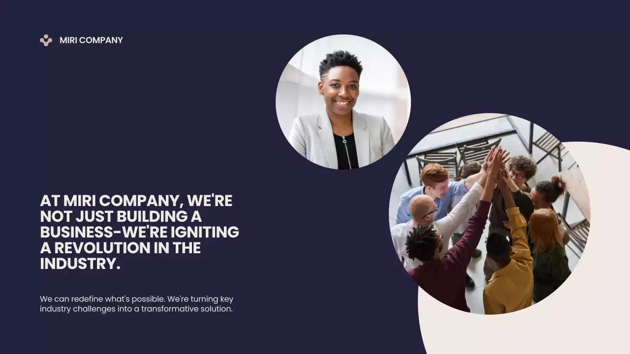 Navy Modern Business Pitch Presentation