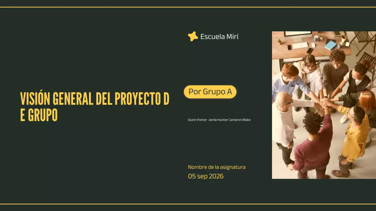 presentación de un proyecto profesional ecológico