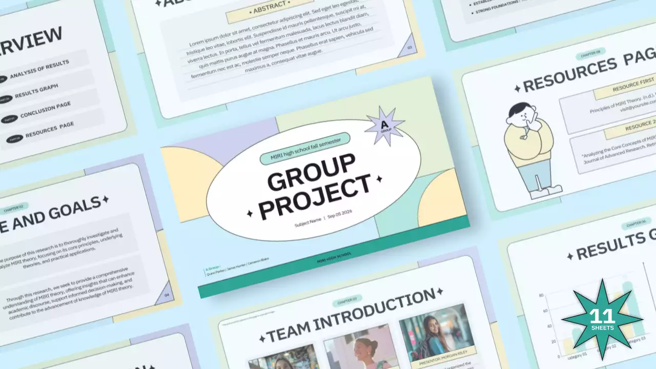 Colorful Minimal Project Presentation