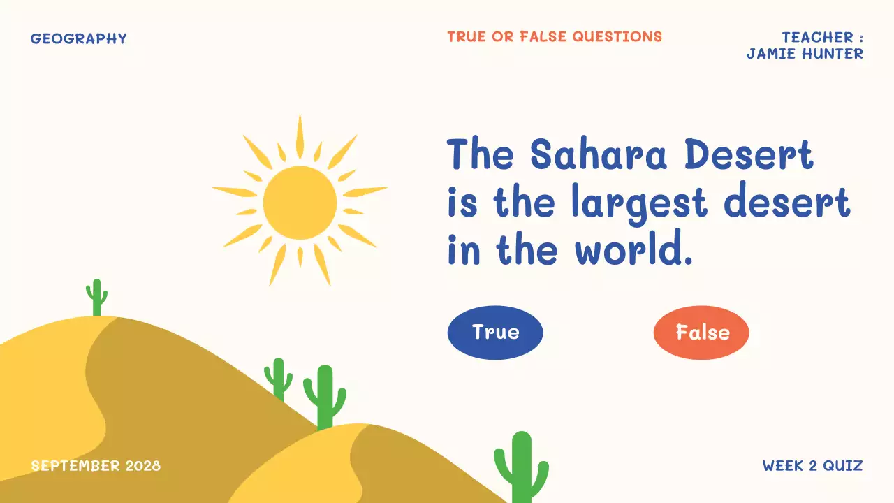 Orange Simple Classroom Guide Presentation