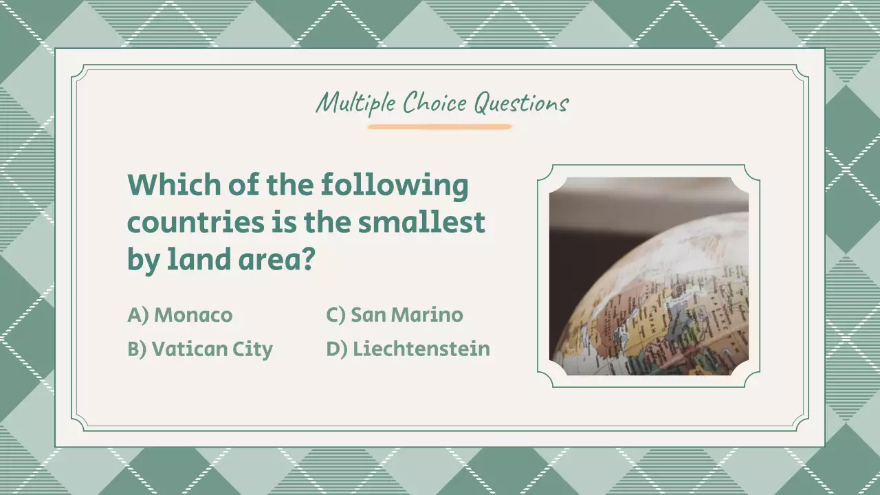 Mint Traditional Quiz Guide Presentation