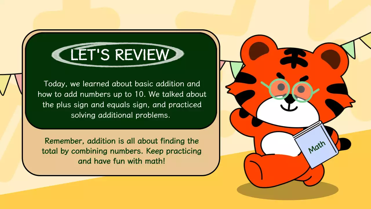 Orange Cartoon Math Class Presentation