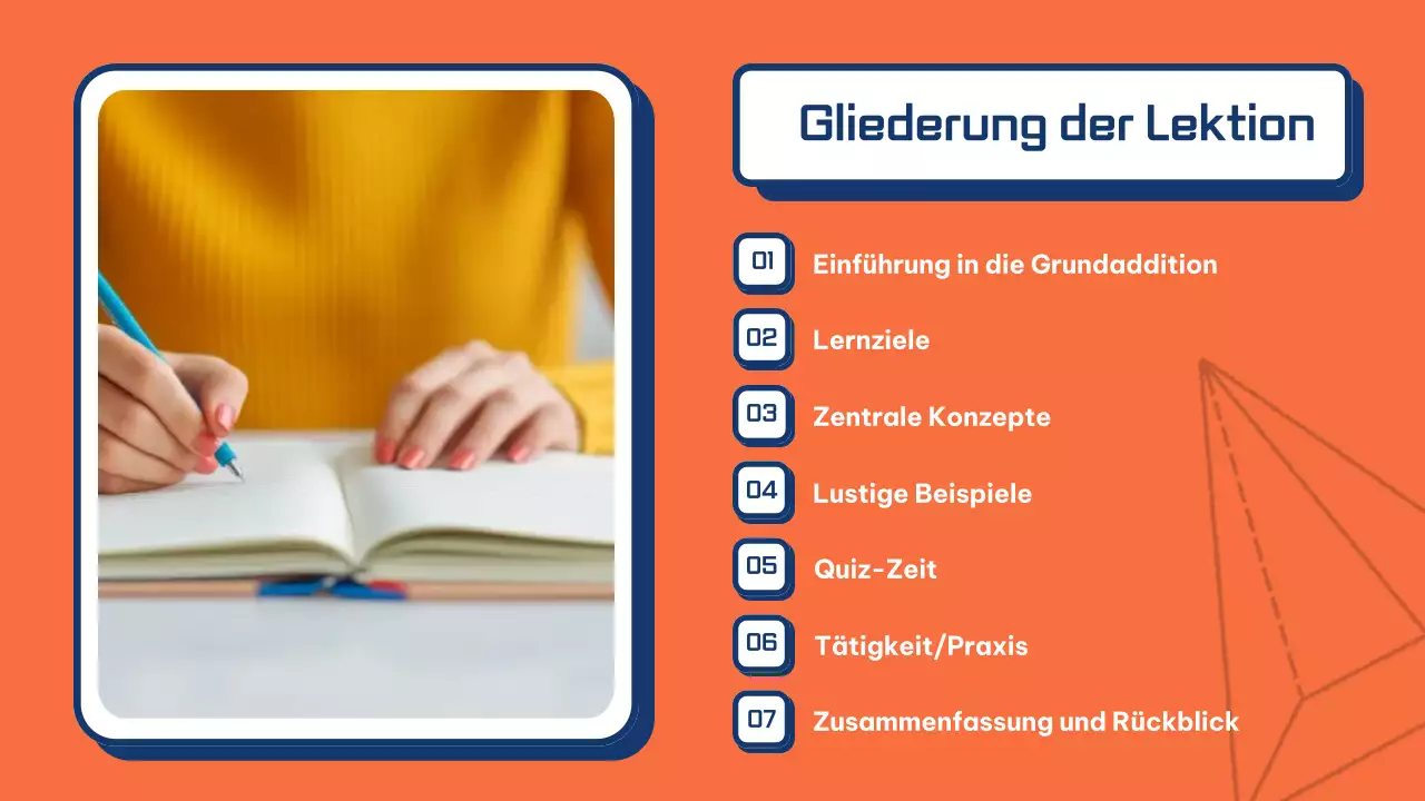 blue simple math class guide Präsentation