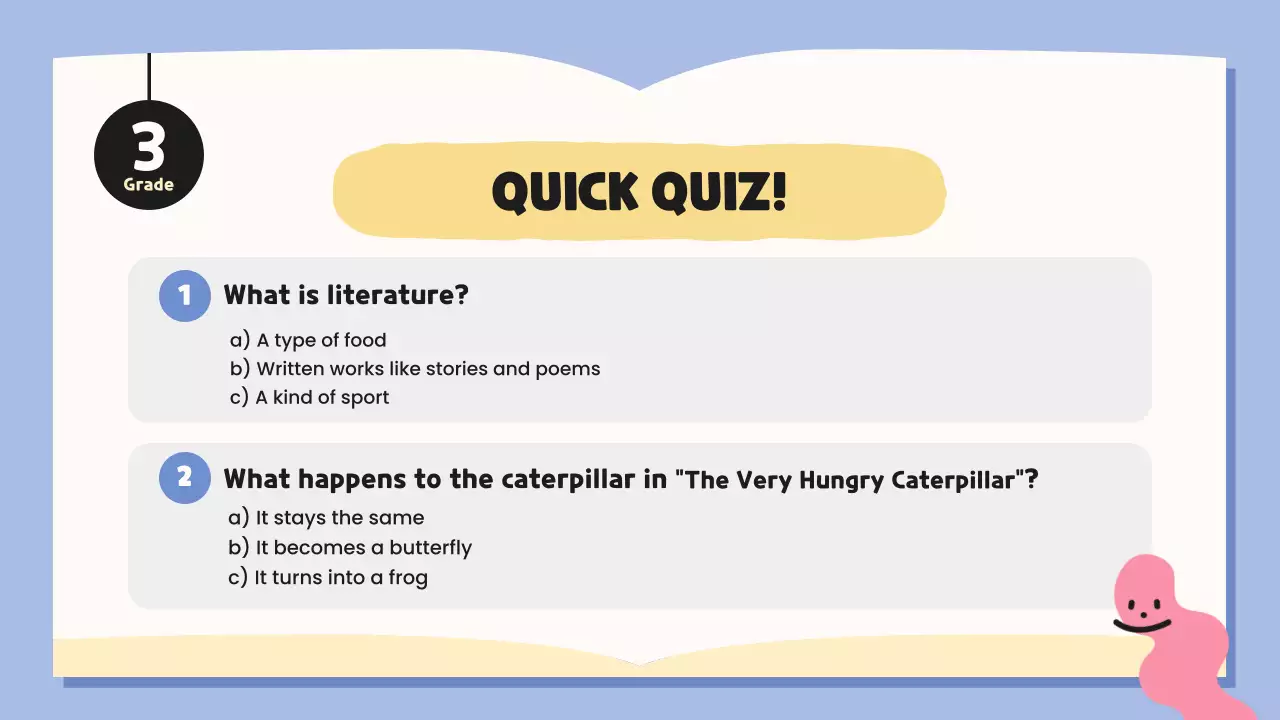 blue whimsical literature class