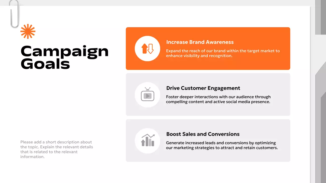 Orange Professional Marketing Plan Presentation