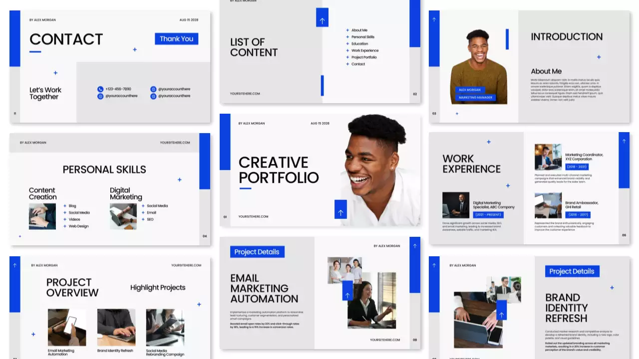Blue Modern Portfolio Presentation