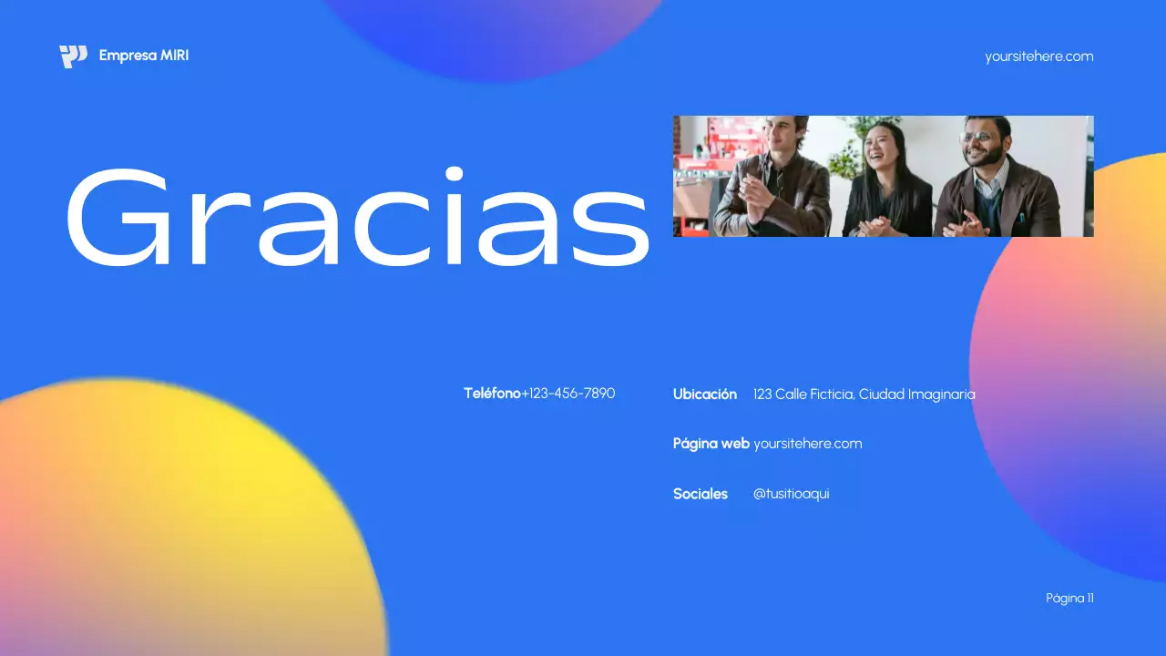 Plan de marketing Blue Modern