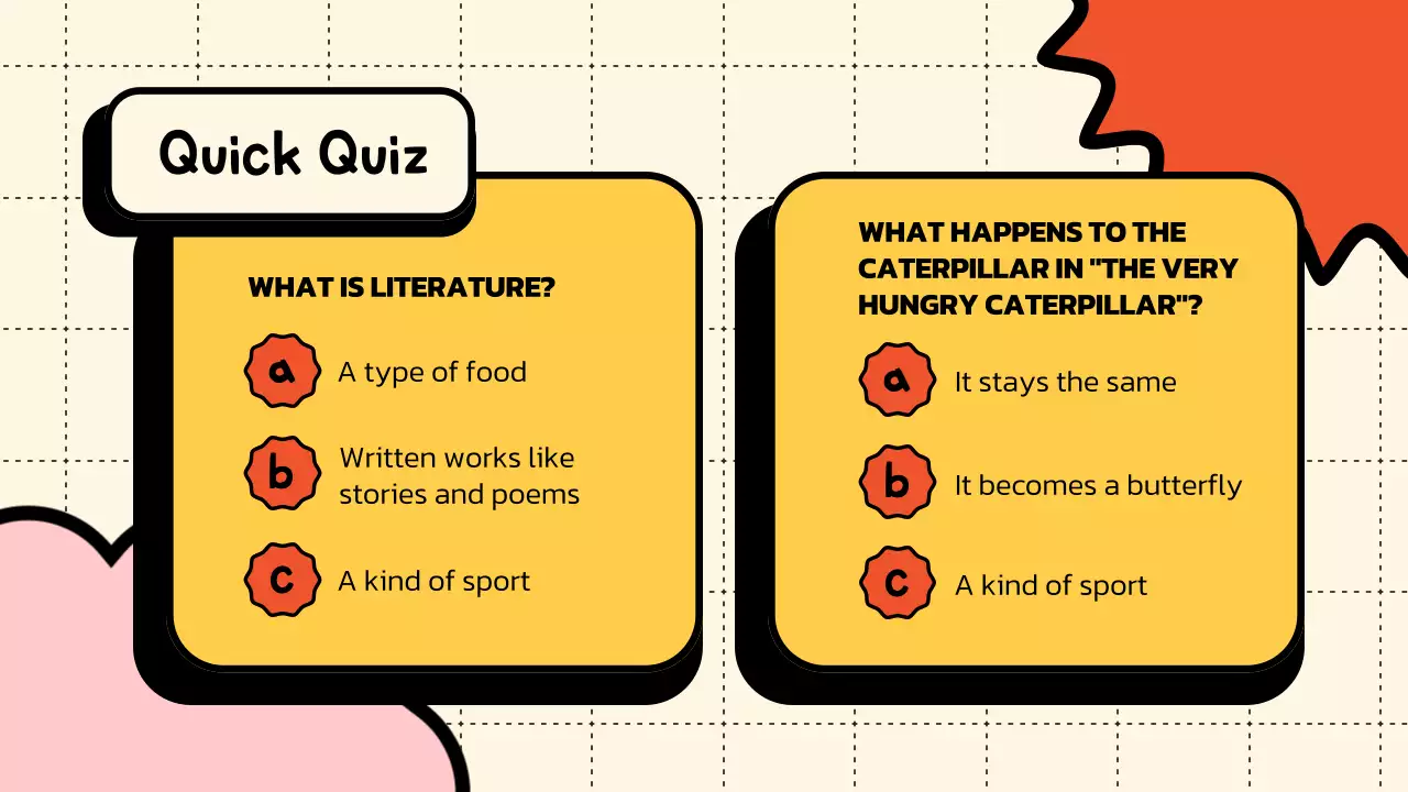Yellow Minimal Literature Course Presentation