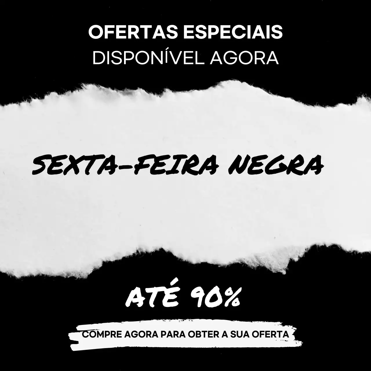 black bold Promoção Black Friday