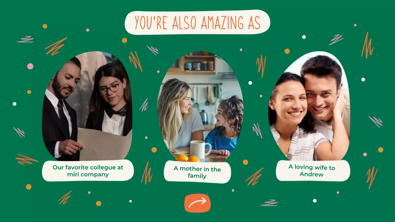 Green playful happy birthday presentation